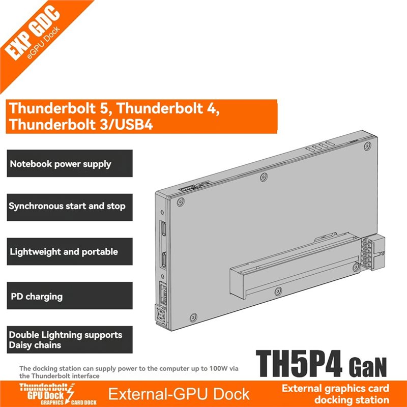 X64A-EGPU Dock Externe grafisc - Gpu External Dock Egpu Thunderbolt 4 recensie en prijs